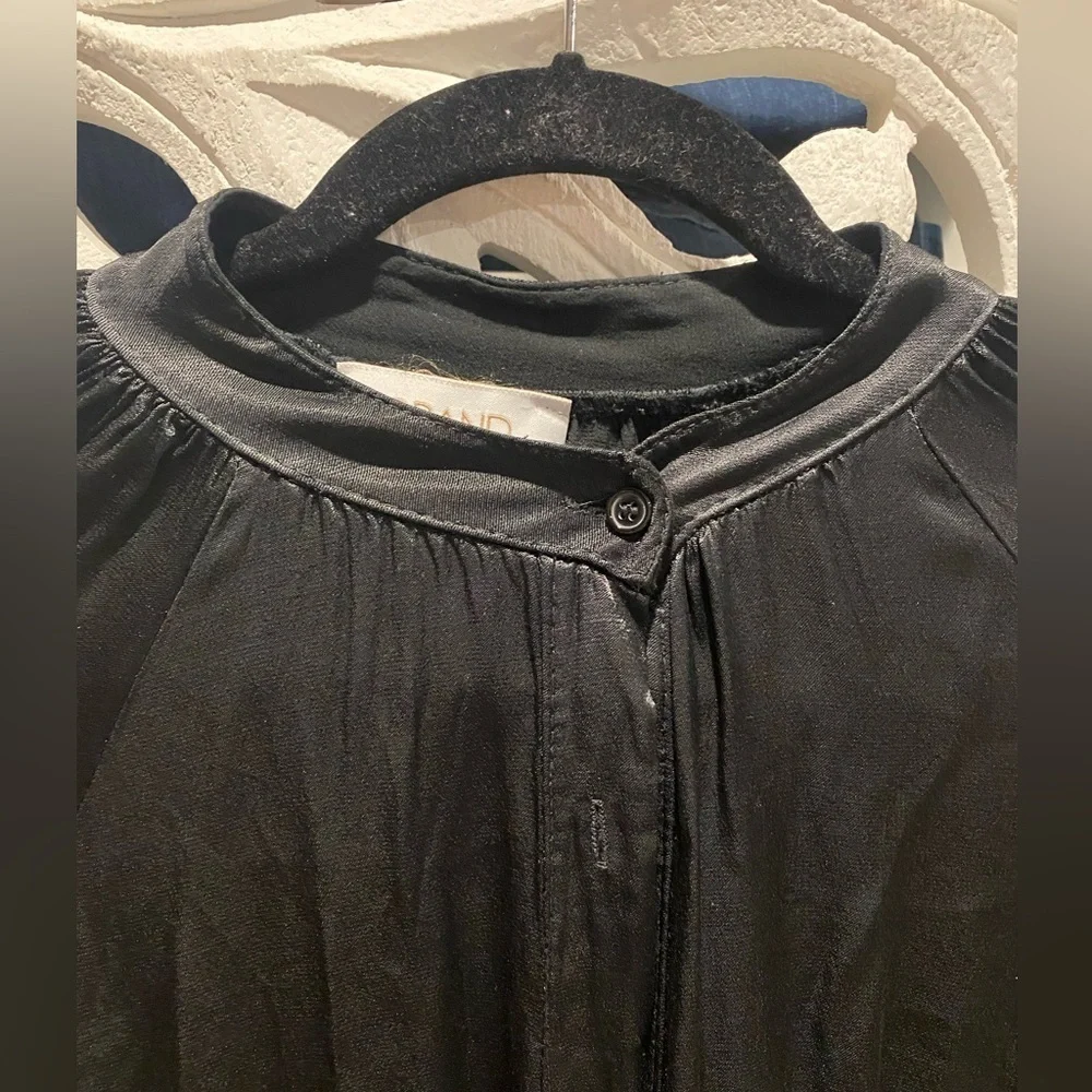 Brand Bazar Black Silk long robe - L - Picture 7 of 10